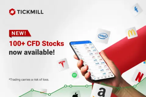 Tickmill 新增100只股票差价合约,拓展多资产产品线