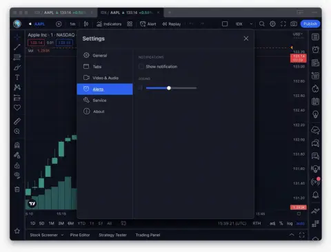TradingView 发布桌面端 2.0 版本,新增应用内音量控制等功能
