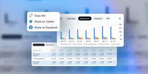 TradingView 增强财务报表分析功能,新增对比、搜索与分享工具