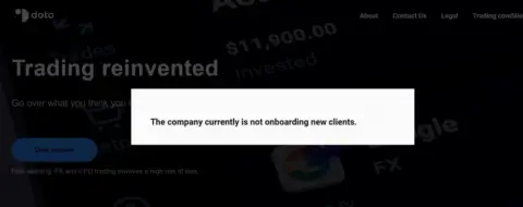 CFDs经纪商Doto更换CEO,暂停欧盟客户开户