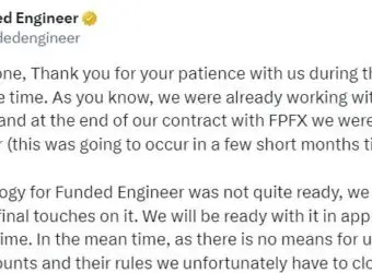 Funded Engineer 拟重启业务,但需更换经纪商