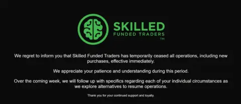 Skilled Funded Traders 成为第二家关闭的 Easton 自营交易公司