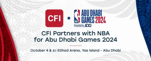 CFI成为NBA阿布扎比2024赛事官方在线交易合作伙伴