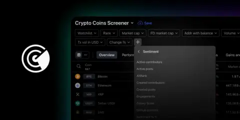 TradingView 增强加密货币筛选器,新增用户情绪分析功能