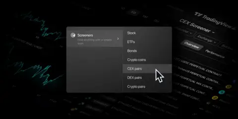 TradingView 推出 CEX Screener，完善加密货币市场分析工具套件