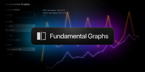 TradingView 推出基本面图表,支持多公司财务指标对比