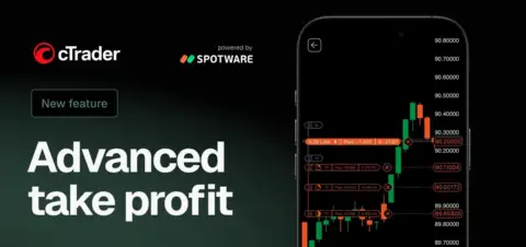 cTrader 全平台上线高级止盈功能,支持最多五级分批平仓