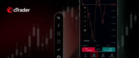 cTrader Mobile 5.9 升级图表体验:一键直达、浮动面板与聚焦模式