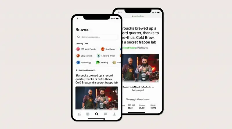 Robinhood与Snapchat合作,分销其财经新闻服务Snacks