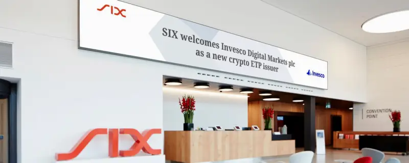 SIX 迎来 Invesco Digital Markets 成为加密 ETP 新发行商