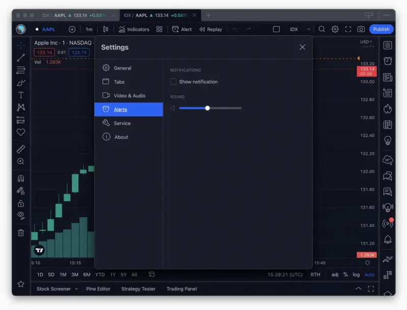 TradingView 发布桌面端 2.0 版本,新增应用内音量控制等功能