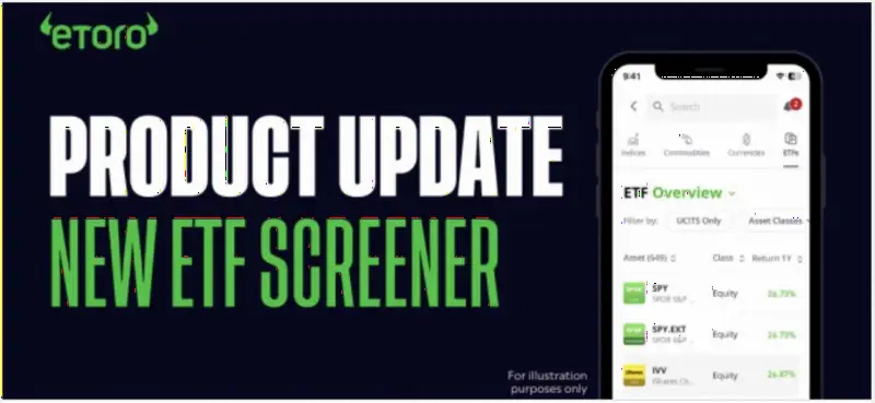 eToro 推出新版 ETF 筛选器,优化探索页面体验