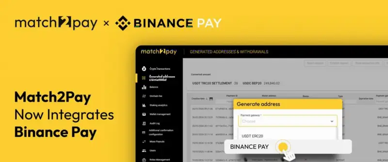 Match2Pay 拓展加密支付选项,直连钱包数量突破 500 个