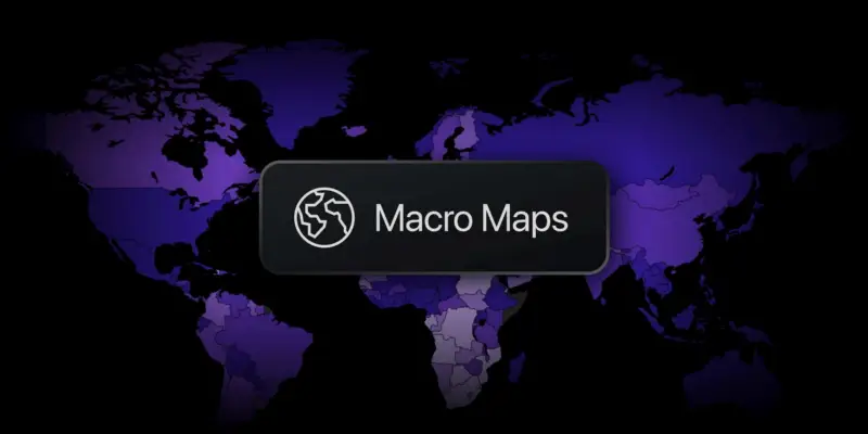 TradingView 推出 Macro Maps 2.0,宏观经济数据工具全面升级