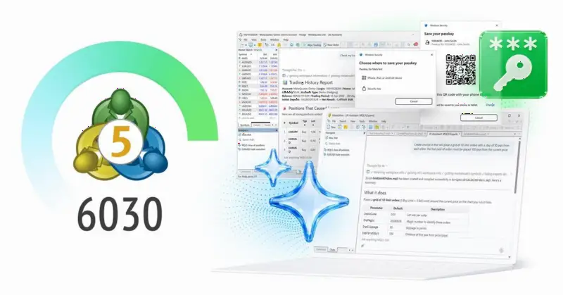 MetaTrader 5 新版 Beta 发布:集成 AI 助手、Passkey 支持与代码管理改进