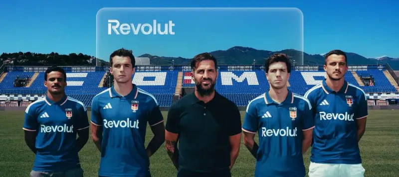 Revolut 成为意甲 Como 1907 球衣胸前赞助商