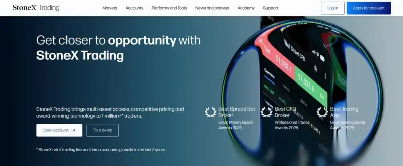 City Index 品牌重塑为 StoneX Trading,零售业务并入集团全球品牌