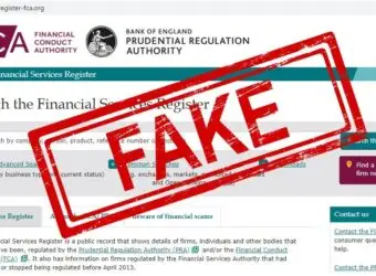 FCA再度警告虚假公司注册网站克隆其官网