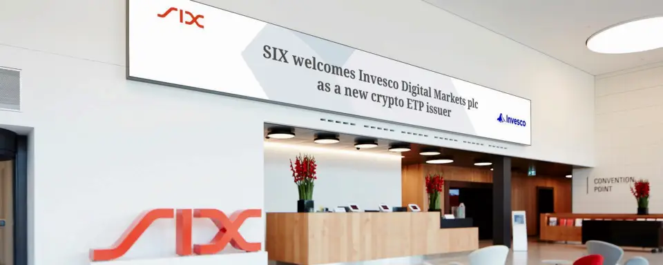 SIX 迎来 Invesco Digital Markets 成为加密 ETP 新发行商