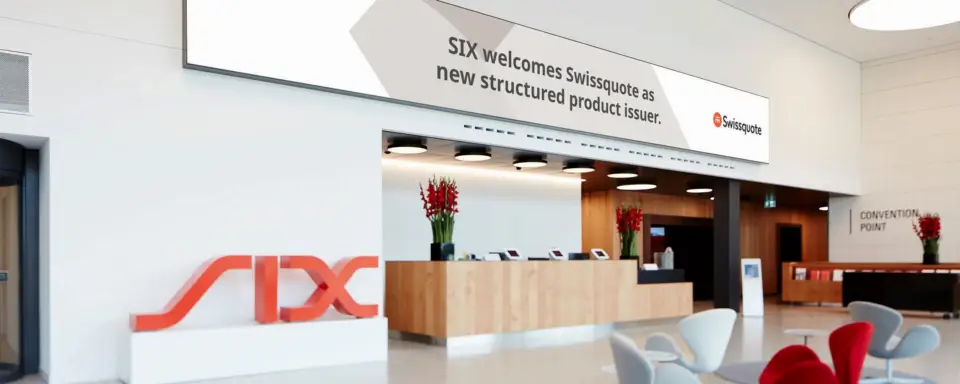 SIX 迎来 Swissquote 成为第 23 家结构化产品发行商