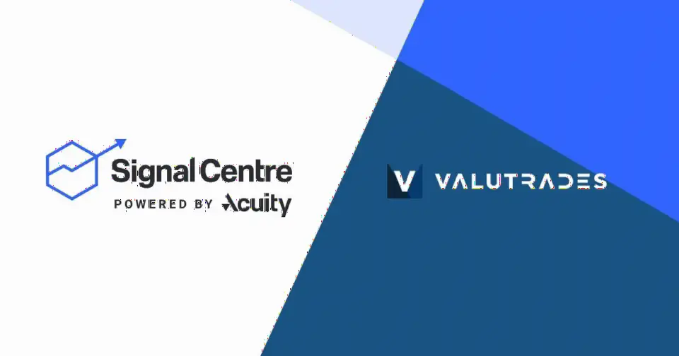Valutrades 整合 Acuity Trading 旗下 Signal Centre 交易信号