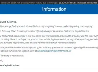 独家:TeraFX 更名为 Gildencrest Capital,FCA 牌照主体同步变更