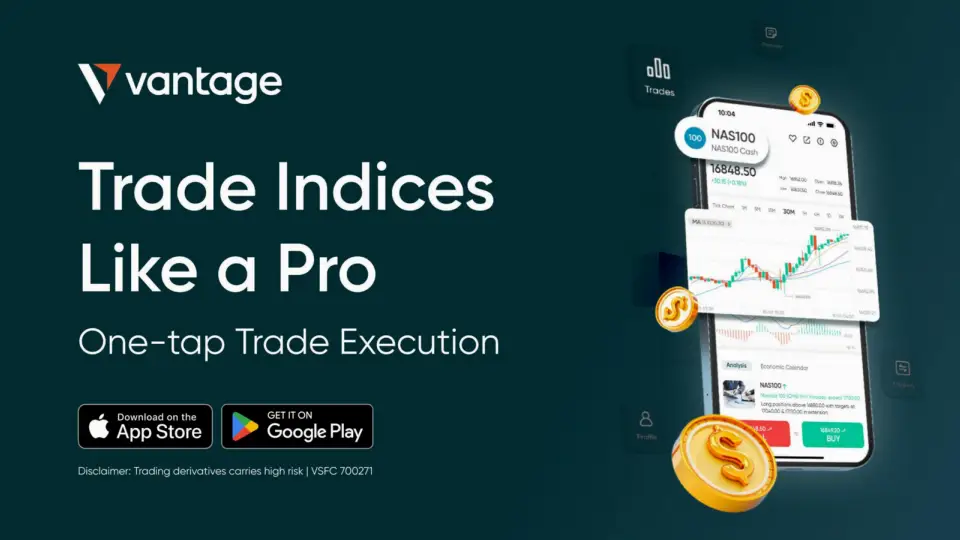 Vantage 升级网站与App,强化指数差价合约交易功能