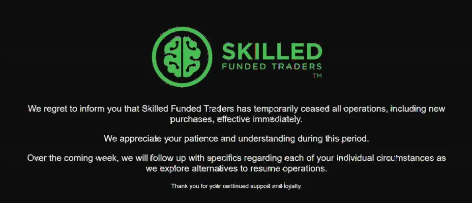 Skilled Funded Traders 成为第二家关闭的 Easton 自营交易公司