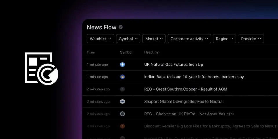 TradingView 推出 News Flow 新闻筛选器,助交易者实时追踪财经新闻