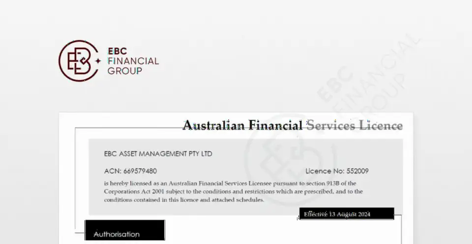 EBC Financial获澳洲ASIC第二张牌照,拓展资产管理业务