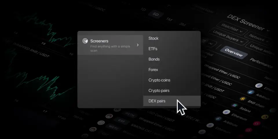 TradingView 推出 DEX Screener,扩展加密货币分析工具套件
