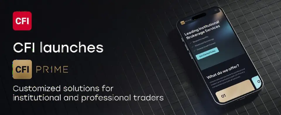 CFI Financial Group 推出 CFI Prime，服务机构与专业交易者