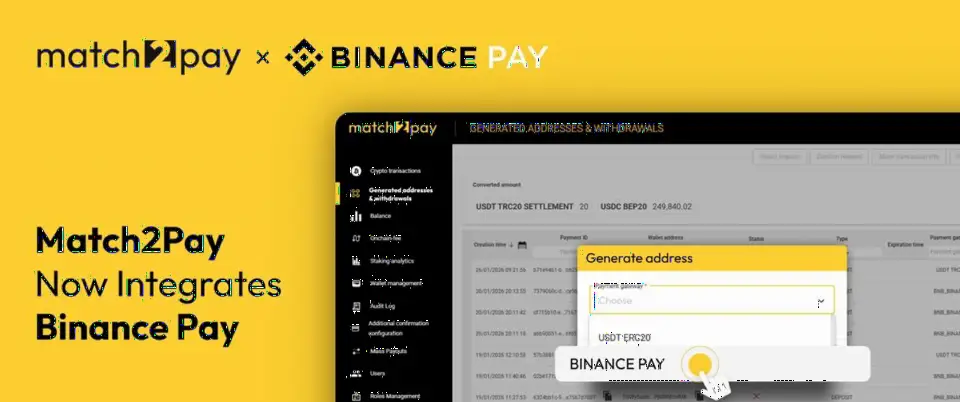 Match2Pay 拓展加密支付选项,直连钱包数量突破 500 个
