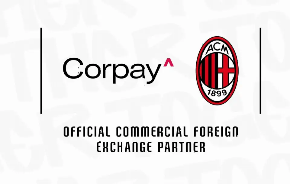 AC米兰与Corpay Cross-Border续约,继续担任官方商业外汇合作伙伴