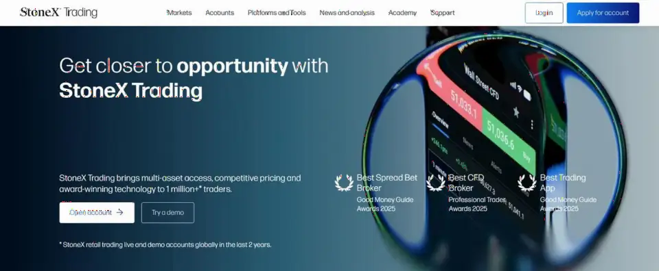 City Index 品牌重塑为 StoneX Trading,零售业务并入集团全球品牌