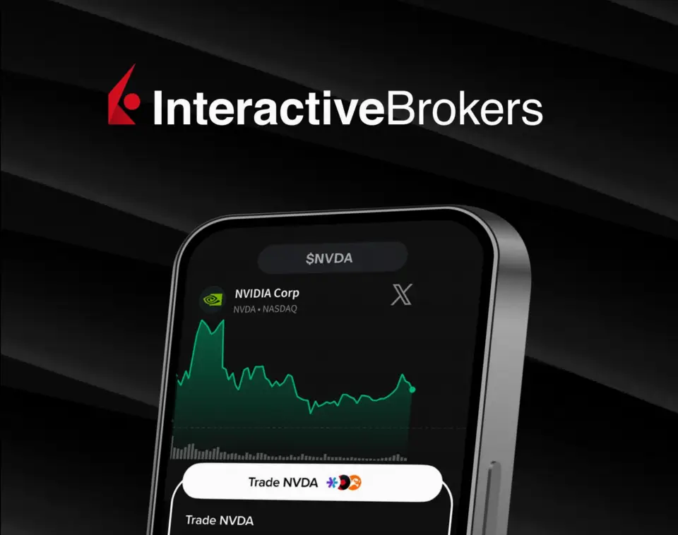 Interactive Brokers 与 X Cashtags 集成,美国投资者可从推文直接交易