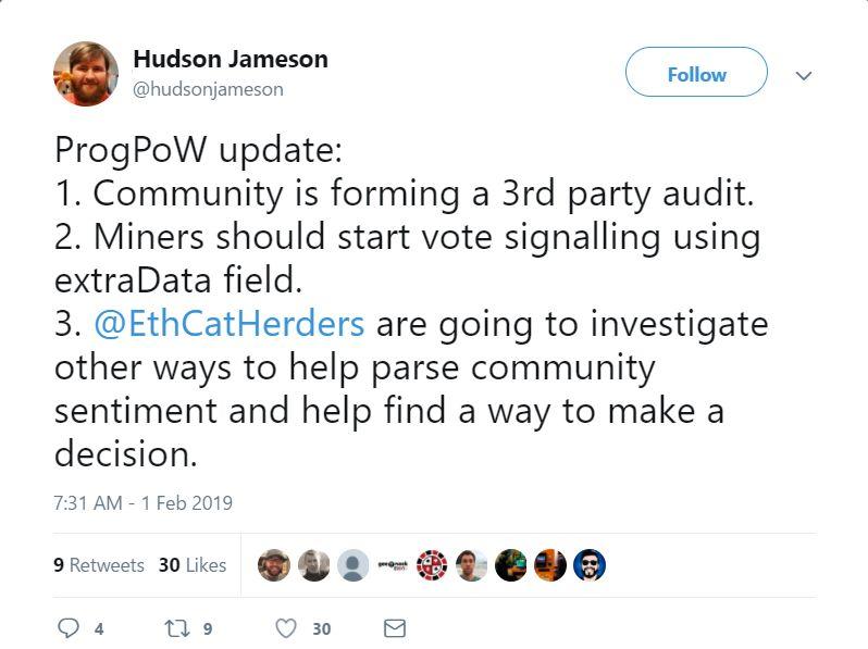 作为与矿工间降低 ETH 发行率的谈判筹码,ProgPoW 一定能实施吗?
