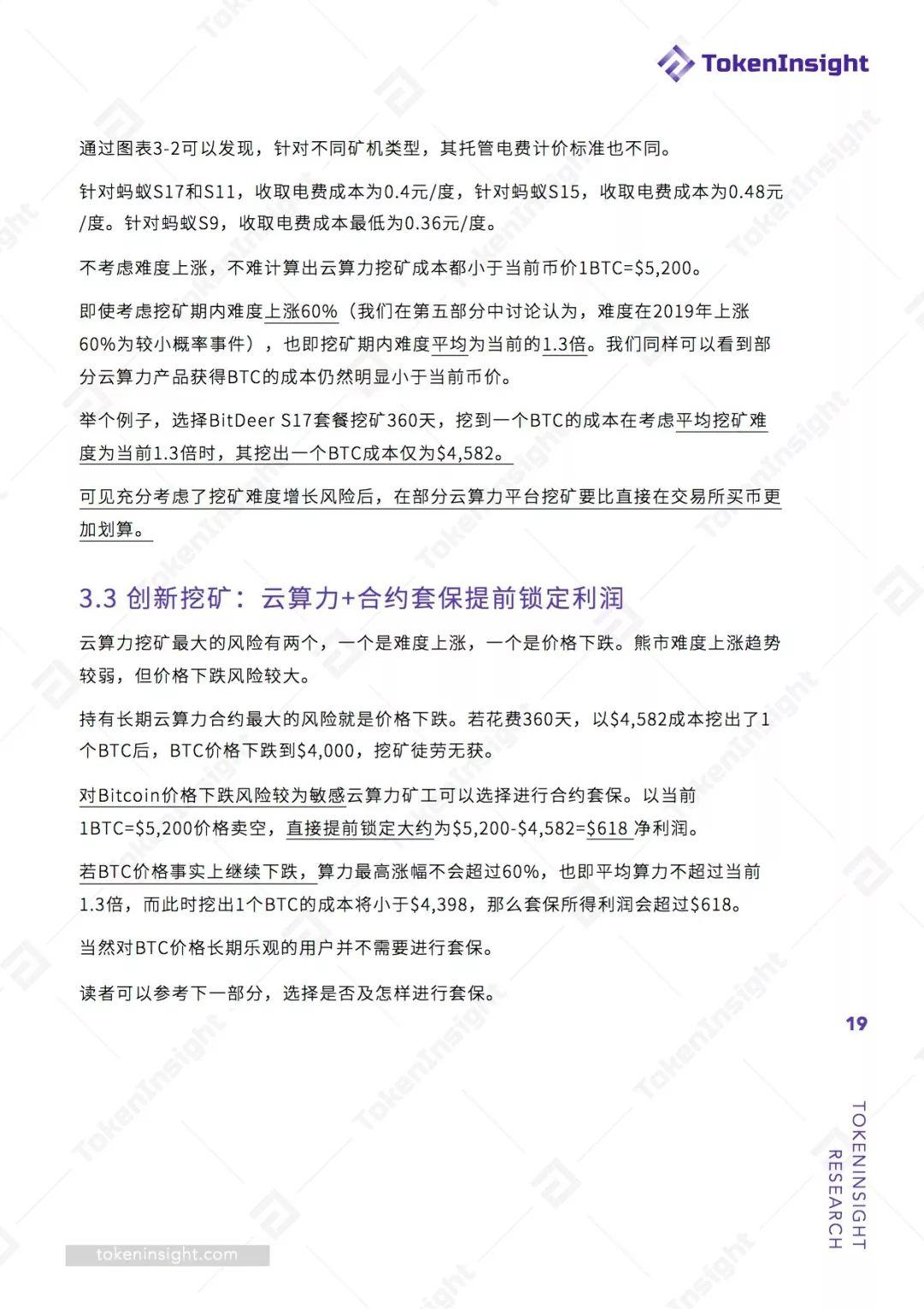 2019 Q1 挖矿行业报告 | TokenInsight