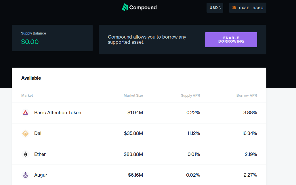 零基础入门 DeFi:手把手教你通过 Compound 平台借贷