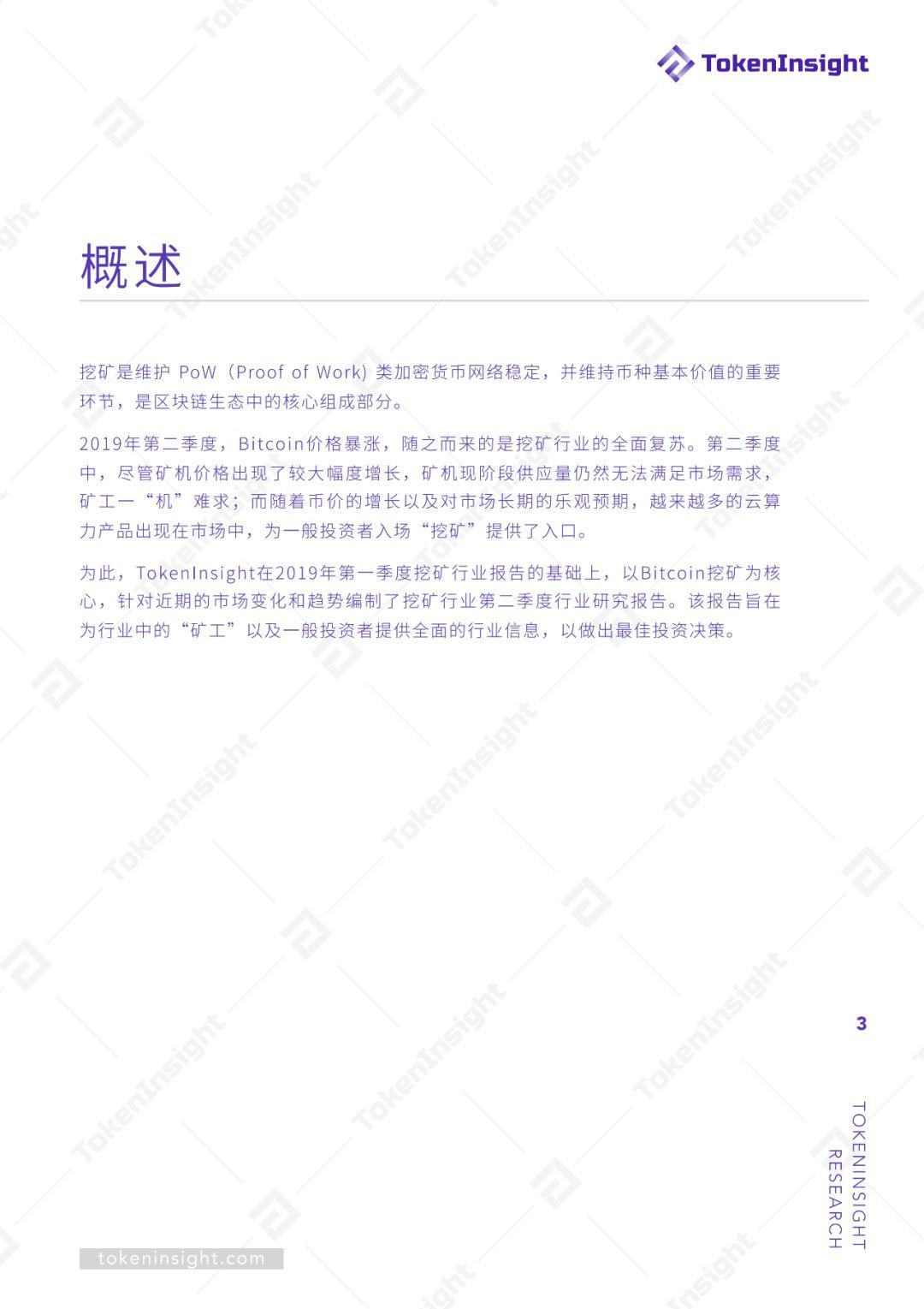 挖矿行业 2019 Q2 研究报告 | TokenInsight