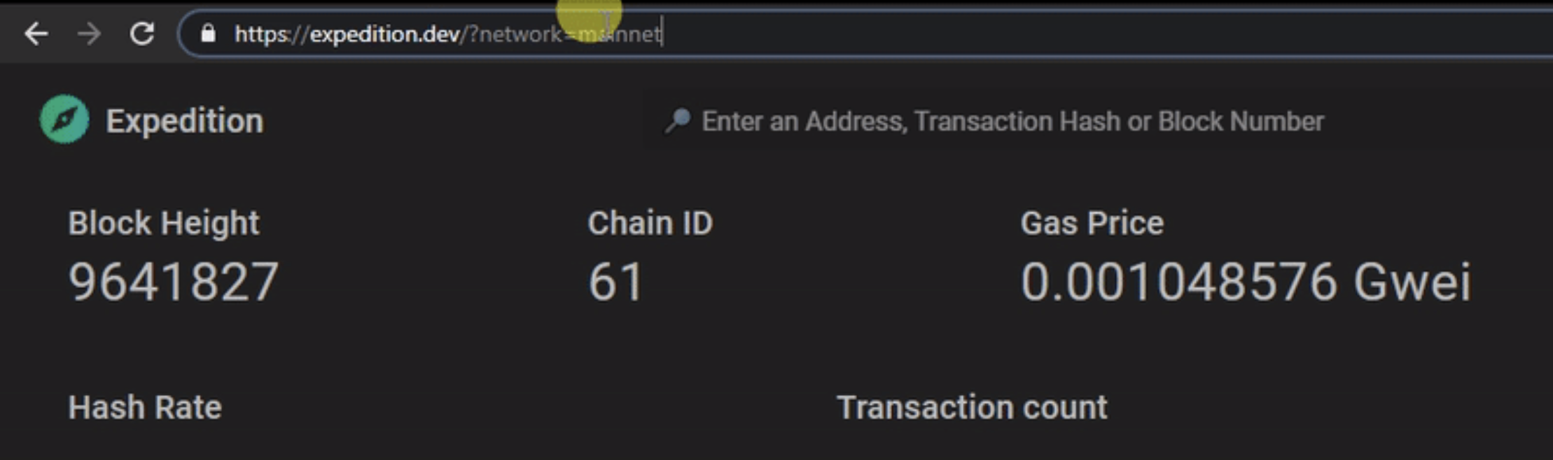 三分钟了解 ETC 和 ETH 的开源浏览器 Expedition