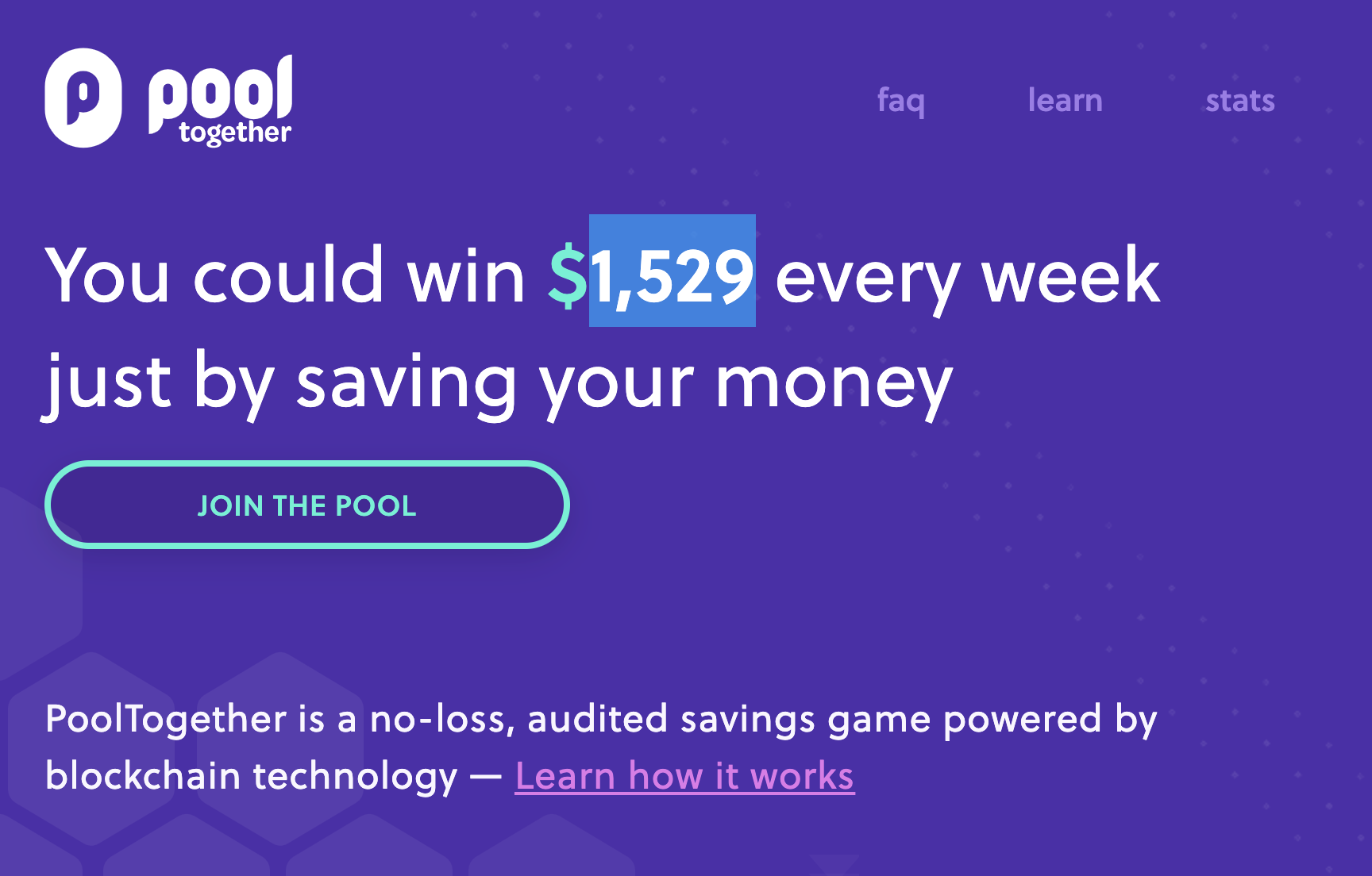 五分钟读懂永不崩盘的 DeFi 彩票游戏 PoolTogether