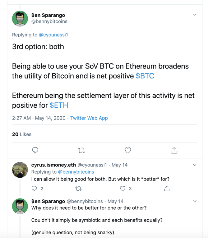跨链锚定 BTC 项目的兴起对 ETH 和 BTC 谁更有利?