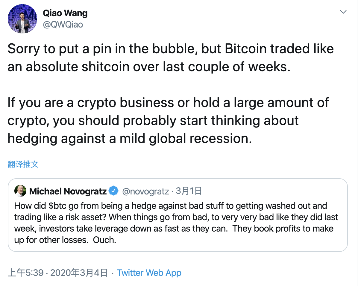 Messari 产品总监:比特币与标普 500 高度相关,长期看前景光明