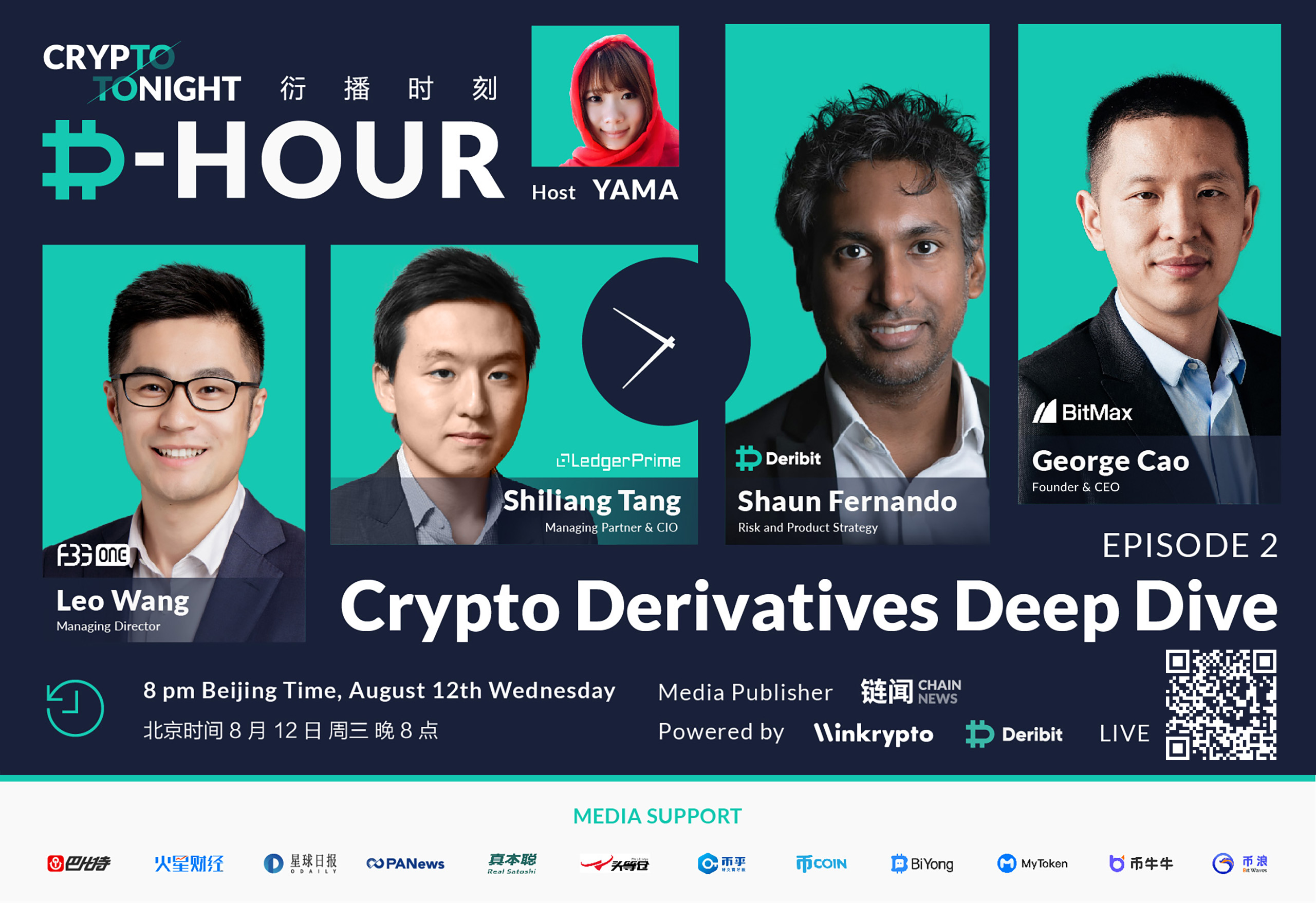 Deribit 、BitMax 与 FBGOne 等顶级玩家深探加密衍生品市场现状