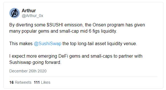 SushiSwap 推出新流动性激励计划,能否创造长尾繁荣?