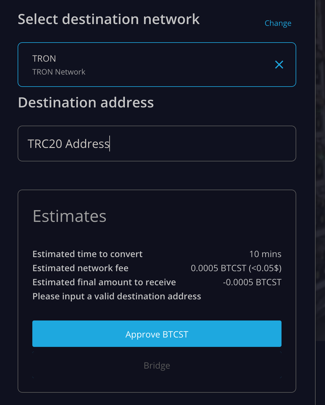 手把手教你,如何进行 BTCST-BEP20 与 BTCST-TRC20 交互操作!