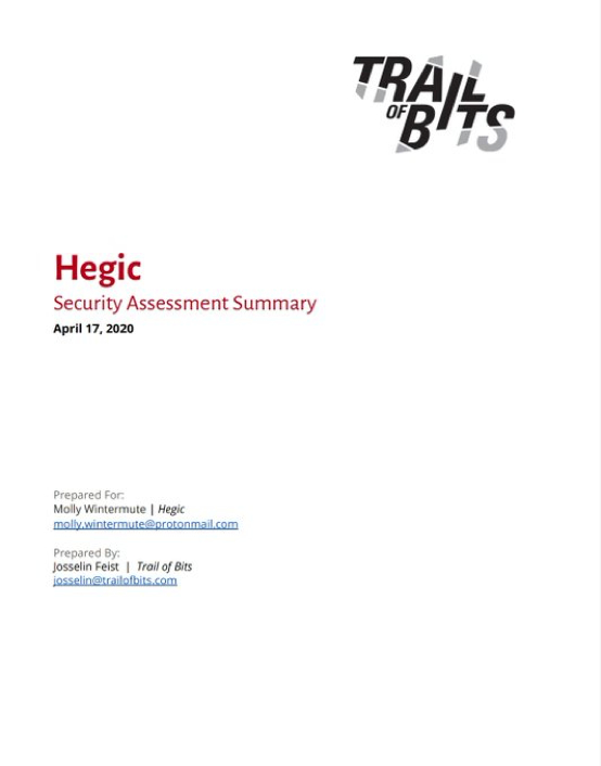 以出状况的 Hegic 为例,教你读懂 DeFi 安全审计报告