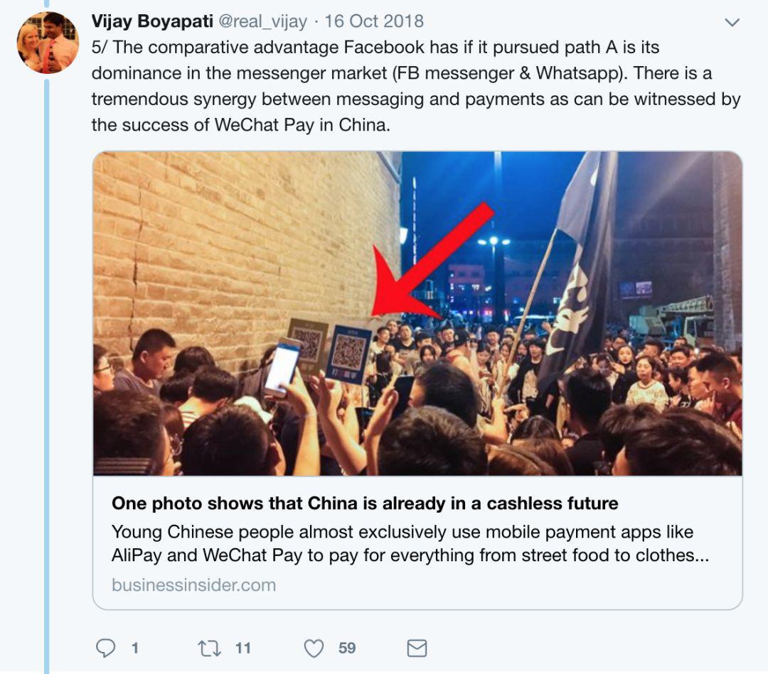 像微信一样做法币支付不好吗,Facebook 为啥要做稳定币?