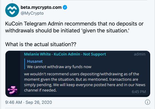热钱包私钥泄露，Kucoin被盗1.5亿美元加密资产
